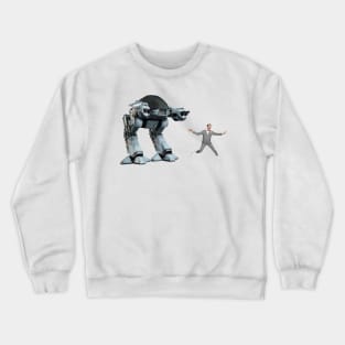 ED-209 vs. Pee-Wee Herman Crewneck Sweatshirt